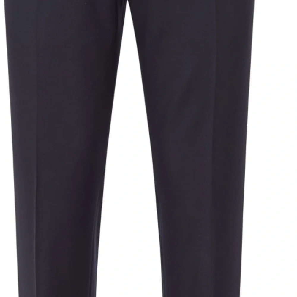 HUGO BOSS Slim-Fit Trousers In Vigin Wool With Stretch Men's Navy Pants size 42R